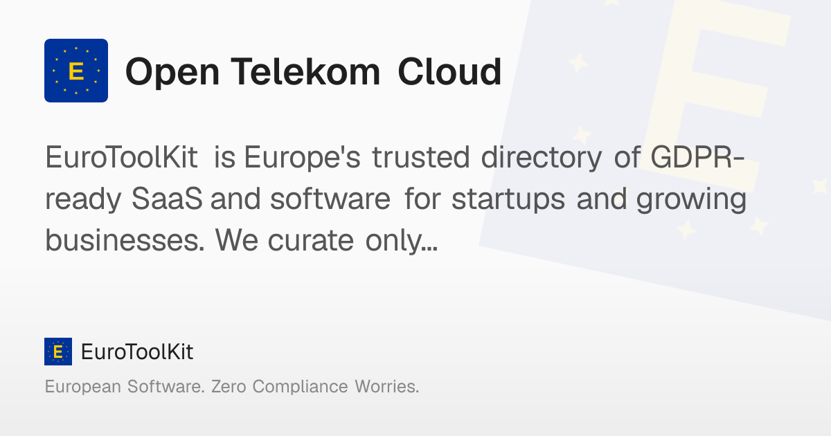 Open Telekom Cloud: Sovereign public cloud hosting from German data ...